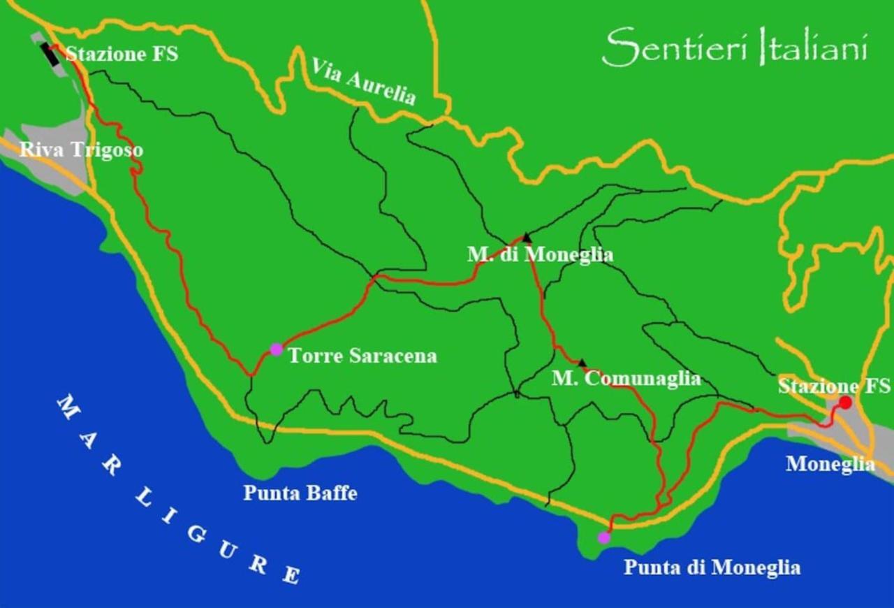 Appartamento Taggiasca A Riva Trigoso 东塞斯特里 外观 照片